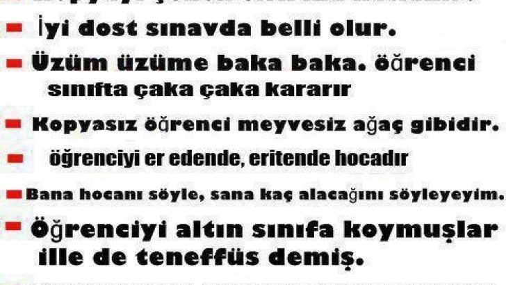 Öğrenci Sözleri